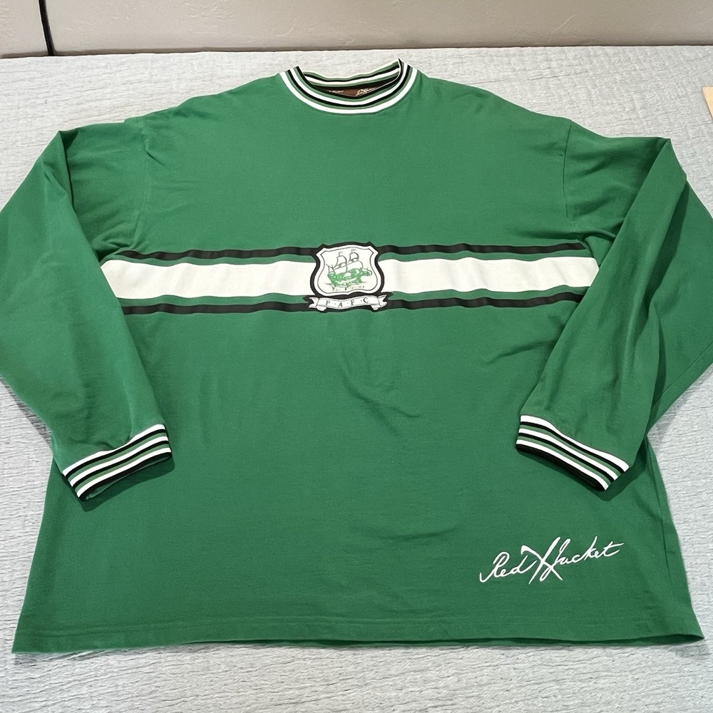 PAFC The Pilgrims Red Jacket Pikwakwad Long Sleeves Shirt Green White #9‎ 3XL